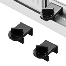 LINJIN 창문 안전잠금 장치 보조잠금 고정 제한 장치 블랙, 2개