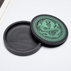 청룡 벼루 먹물 스몰 종지 덮개 용품 용벼루 동양화 고급 필방 원형