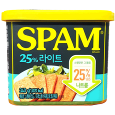 스팸 햄캔(25프로 라이트 340g) X20, 340g, 20개
