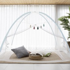 다샵 1초완성 원터치 텐트형 모기장, 스카이블루