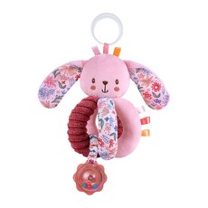 Aipinaig 嬰兒多功能手抓球 寶寶響鈴玩具, 粉色兔子轉珠手抓球, 1個