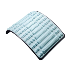 腰部伸展器 磁石按摩 弧度可調節 舒緩腰椎 姿勢矯正 健身器材, 薄荷綠【軟膠】, 1個