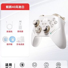 베이통 KunPeng 40D 엘리트 게임패드 무선 게이밍 컨트롤러 PC 스위치2 블루투스 무선 컨트롤러 호환 조이스틱, 1개, I. 쿤펑40 윈드 체이서 충전기SET