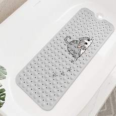 浴缸內專用防滑墊 浴室兒童泡澡硅膠吸盤坐墊 衛生間洗澡按摩地墊, 1個, 可愛暈了氣泡防滑墊——缺口矩形