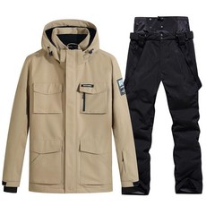 OymyakON 온 남성용 스키 재킷 및 바지 세트 방수 스노수트 방풍 스노우 수트 겨울 아웃도어 수트 289017