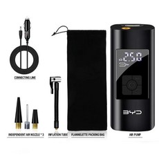휴대용 자동차 타이어 공기 주입기 스마트 디지털 펌프 자전거 보트 에어, 3. new BYD, 1개
