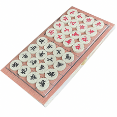 摺疊木製象棋+棋盤組, 多色, 1個