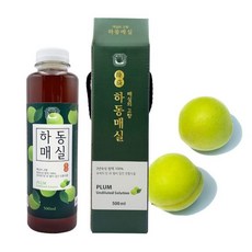 국 수제 3년 숙성 매실 농축액 시럽 500ml 16.9 Fl oz / 만능 요리와 차용 하동 매실액, 16.9 Fl Oz 1개, 1개