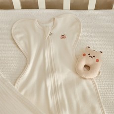 돗투돗 캐릭터 양면 신생아 아기 스와들 속싸개