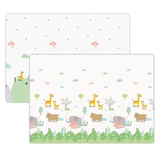 【Global mat】國民地墊 XPE 摺疊墊 2CM 加厚雙面遊戲墊, 辰星杉林C8, 辰星杉林C8