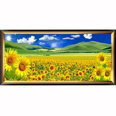 히여 보석 십자수 DIY 패키지 3D 90여종 도안 소형 중형 대형 시리즈, 87. 해바라기 농원 BH-249, 1세트