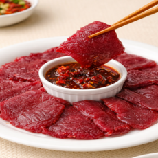 [이음한우] 한우 암소 당일도축 쫀득 뭉티기 (냉장) 300g 1개