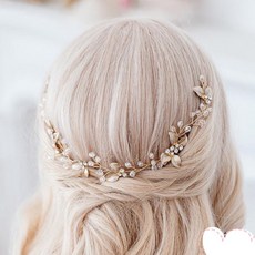 手工金色扭花巴洛克風格頭飾, 金色