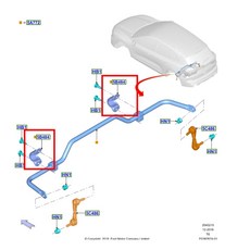 JT福特原廠 KUGA MK3 20- 防傾桿鐵套, 1個, 前面鐵套單顆價