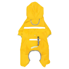 寵物四腳雨衣, 1個, 黃