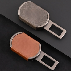 테크노컴퍼니 안전 벨트 연장 클립 현대 기아 BMW 벤츠 테슬라 아우디 전차종 호환, 2개, 브라운