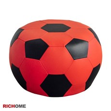 RICHOME 夫特伯足球椅 3色, 紅黑, 1個