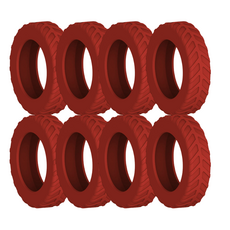 [정품] 강력 캐리어바퀴보호커버 휠슈즈 실리콘, 1세트, 버건디와인