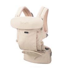 韓國Bebefit S7 旗艦款 智能嬰兒揹帶【金寶貝】折疊腰凳 揹帶 揹巾 背帶, 奶油米