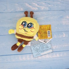 買一送一 海綿寶寶 蜜蜂款 兔子款 護理師識別證/易拉扣/伸縮扣/內縫/護士/醫療人員/醫師/學生/證件夾/證件扣, 1個, 蜜蜂款-海綿寶寶