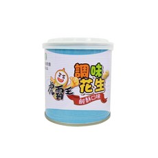虎尾鎮農會 調味花生 135g 鹹酥 梅子 黑胡椒 芥末 咖哩 蜂蜜 堅果 零嘴, 1個, 【一罐】調味花生-鹹酥口味 135g