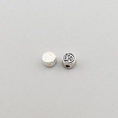 비즈톡 [SVP-06-05]순은펜던트 실버925 세모물고기원통과형 5mm(내경1.2mm) 두께3.2mm 1개