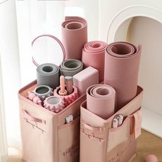 요가매트 정리 보관함 폼롤러 정리함 수납함, 1개, 핑크