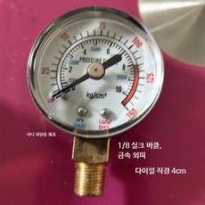 차량용 12V 공기압 펌프 싱글 듀얼 호환, 13_지름1/8금속표4cm, 1개