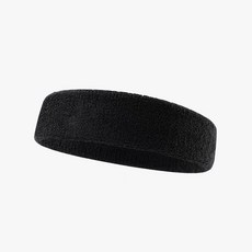 NBA籃球運動束髮帶頭套吸汗頭帶健身導汗帶鬆緊頭巾男女通用透氣彈性, 純黑色髮帶一隻, 1個