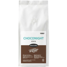 베렉스커피 초코나잇 산미없는 고소한 초코 블렌드 원두커피, 2개, 1kg, 홀빈(분쇄안함)