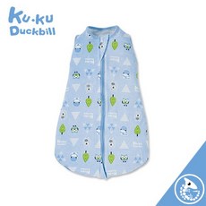 金寶貝 KUKU 酷咕鴨 超好眠 懶人包巾 冬錦湖藍 舒適透氣 新手爸媽必備
