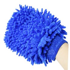 파워 극세사 청소 장갑 먼지제거, 블루, 1개