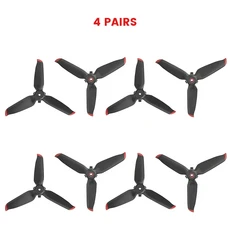 DJI FPV 소품용 퀵 릴리스 프로펠러 드론 액세서리용 패들 블레이드 윙 팬 예비 부품, 04 Red 4 pairs