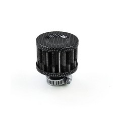 범용 자동차 에어 필터 자동차 오토바이 흡기 고유량 크랭크 케이스 벤트 커버 브리더 모토 교체 액세서리, 15 12 Carbon Black