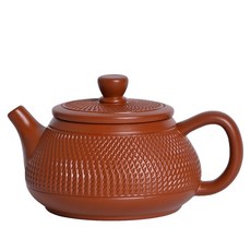 鳳鳴壺 紫砂大紅袍茶壺 手工泡茶功夫茶具, 1個, 跳刀霸王壺200毫升+安全包裝