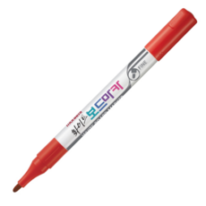 모나미 화이트 보드마카 FINE 흑 적 청 1개 12개입, 적색