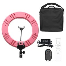 반영구 속눈썹 네일 틱톡 1인 방송 촬영 조명 링라이트 블루투스리모컨, 핑크 DH-LED14IN+블루투스리모컨, 1개