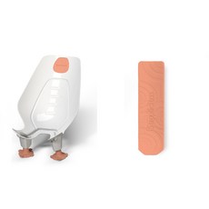 베이비코콜라 2.0 아기비데 베이직 + 미끄럼방지 TPE 실리콘패드, 피치, 베이직 + TPE실리콘패드 (미끄럼방지), 1개