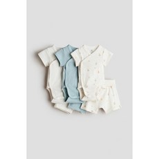 H&M 브랜드관 저지 6피스 세트 라이트 더스티 블루/요트 0865104024