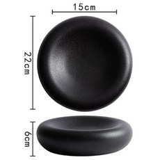 파인다이닝 접시 오마카세 그릇 일본식 회 스시 플레이팅, 1개, 1. 9인치 대형 도자기(광택 백색)