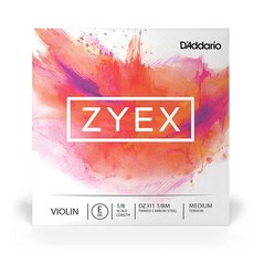 D'Addario Zyex 바이올린 스틸 E 1/4 Med (DZ3111/4M)
