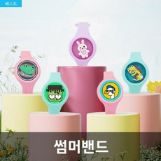 썸머밴드 LED팔찌 야외 캠핑 모기퇴치 기피제 캐릭터 단체선물, 썸머밴드C-판다