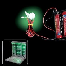 건담 피규어 장식장 장비랙 LED 램프 장식 베이스, 1개, VT-1055 그린