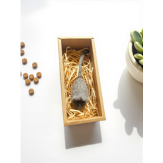 Maison Blanc 白寓 羊毛氈玩具Souris蘇利鼠-100%純天然紐西蘭羊毛 尼泊爾匠人手作, 羊毛天然色, 1個