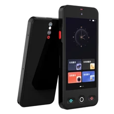 휴대용 스마트 번역기 대형 화면 실시간 온라인 언어 ChatGPT 음성 AI 장치 S10 Pro, 01 검정색