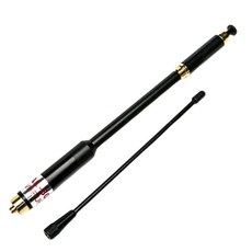 AL 800 듀얼 밴드 144/430MHz SMA 암 텔레스코픽 안테나 AL800 WOUXUN TYT BAOFENG BF 888S UV 5R 라디오용, 02 SMA-M