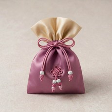 다용도 복주머니 (중사이즈), 1개, 연지색