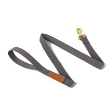 PPARK Vintage復古款 寵物牽繩 狗用 犬用 貓用 貓咪用 拉繩 狗牽繩 貓咪牽繩 牽引繩, 1個, SM號-健康灰