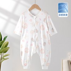LIULU 嬰兒睡袋 夏季 a類睡衣 寶寶防踢被, 長袖甜甜圈兔優可絲睡袋