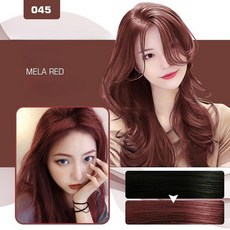 독일 기술 1/1+1 쇼핀 헤어 컬러링 샴푸 컬러 샴푸 새치 염색 샴푸 암모니아없는 염색약 편한 염색약 사은품 랜덤 증정, 1개, 멜라 레드